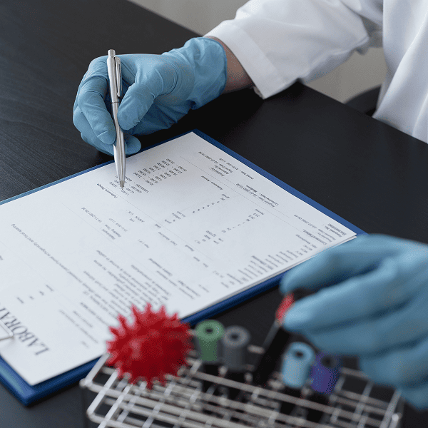 Справка с анализом на титры антител к кори